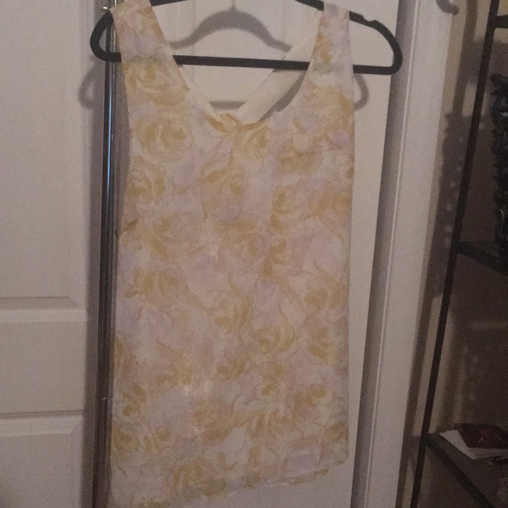 Yellow & White Floral Shirt